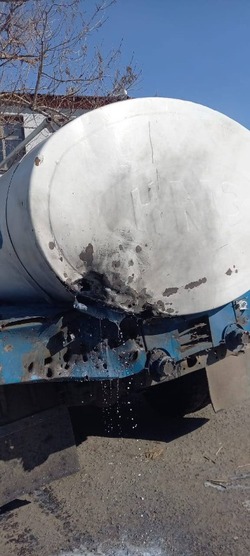  Молоковоз подвергся атаке со стороны ВСУ с помощью дрона-камикадзе в Валуйском городском округе