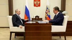 Владимир Путин заслушал доклад Вячеслава Гладкова о ситуации в Белгородской области  