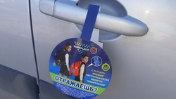 Автоинспекторы разместили листовки по безопасности для школьников в Валуйском округе