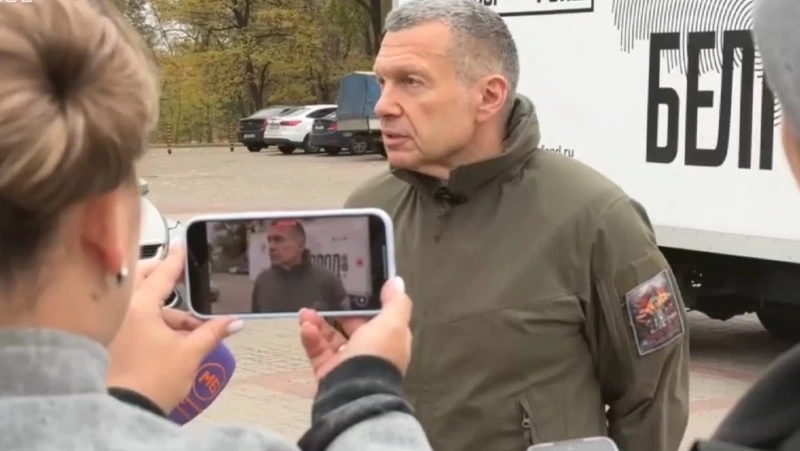 Владимир Соловьёв передал гуманитарную помощь Белгородской области на 10 млн рублей