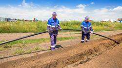 Строительство подземного газопровода по улице Октябрьской в селе Герасимовка завершилось