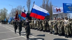  Акция «Марш-бросок в бессмертие» прошла  на территории Губкинского ЦВП  «Воин» 
