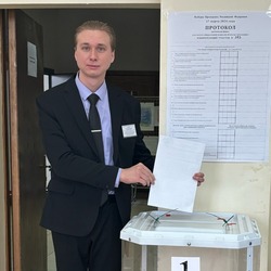 Члены молодёжной избирательной комиссии Валуйского округа приняли участие в  выборах Президента РФ