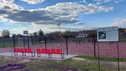 Спортивная площадка открылась в селе Храпово Валуйского округа Белгородской области