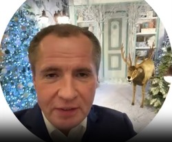 Вячеслав Гладков рассказал о красивом новогоднем уголке в правительстве Белгородской области