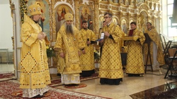 Литургия по случаю хиротонии епископа Валуйского и Алексеевского Саввы прошла в округе