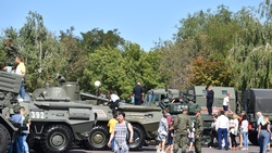 Выставка военной техники развернулась на территории Валуйского городского округа