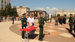 Солдаты приняли присягу в Валуйском городском округе