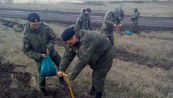 Военнослужащие поддержали акцию «Зелёная столица» в Валуйском горокруге